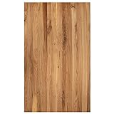 Staboos Esszimmertisch Tischplatte Massivholz - hochwertiger Holz Platte für Holztisch Eiche wild 160x80x4 cm Büro Tisch - Handarbeit Holz Tisch mit Bioöl poliert