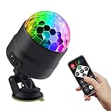 Discokugel Licht，Party Led Deko Geburtstag Karneval Faschingsdeko Licht Diskokugel RGB Discolicht Partylicht USB Mini-Sound Aktiviert DJ Bühnenlicht Blitzlicht Weihnachten Glücklich Hochzeit Zeigen