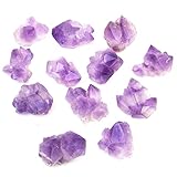 100 g Rohe natürliche Schönheit Amethyst Quarz Stein Kristall Bulk Probe for Zuhause Aquarium Garten Bonsai Dekor Connection