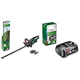 Bosch Akku-Heckenschere UniversalHedgeCut 18V-50 (1 Akku 2,5 Ah, 18-Volt-System, Messerlänge 50 cm, im Karton) & Akku PBA 18V 2.5Ah (18 Volt System, 2.5Ah Akku, im Karton)