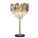 BinOxy Nachttischlampe/Tischlampe Luxus Retro Kristall Nachttisch Lampe Moderne Kreative Nachttisch Lampe Wohnzimmer Schlafzimmer Nachttisch Lampe Luxus Hause Dekoration Lampe Schreibtischlampe