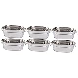 Yardwe 6 Stück Meeresfrüchte-Eimer Tischständer Verzinkte Wannen Korb Für Snacks Stahlbehälter Für Meeresfrüchte Chips-Eimer Edelstahl-Partywanne Snack-Eimer Halter Für
