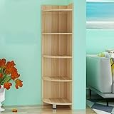 DIY cabinet Speicher-Regal, Schlafsaal-Ausstellungsstand-moderner Eckschrank-einfacher Boden-stehende Eckbücherschrank-Farbe wahlweise freigestellt (Farbe : B)