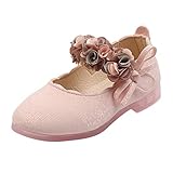 Rumity Balerinaschuhe Kinder Mädchen Kinder Ballerinas Mädchen Klackerschuhe für Mädchen Mary Jane Schuhe Festliche Schuhe Mädchen Glitzer Festliche Schuhe Weiche Flache Schuhe