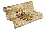 A.S. Création Vliestapete Boho Love Tapete mit floralen Ornamenten in metallischer Vintage Optik 10,05 m x 0,53 m goldfarben beige metallisch Made in Germany 364561 36456-1