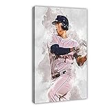 HOGOMO Baseballspieler Carlos Correa Poster 8 Leinwand Poster Schlafzimmer Dekor Sport Landschaft Büro Zimmer Dekor Geschenkrahmen: 50 x 75 cm