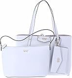 Guess Damen ECO Brenton Tote Tragetasche, Weiss/Opulenter Garten