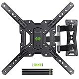USX-MOUNT TV Wandhalterung Schwenkbar Neigbar für 26-55 Zoll LED, LCD, OLED, 4K Fernseher, TV Halterung max.VESA 400x400mm, Universal Fernseher Wandhalterung Ausziehbar, Fernseher Halterung Schwenkbar