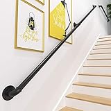 Handrails Treppen mit zuverlässigem Treppenzubehör für behinderte Außentreppen (0,3 - 6,1 m Länge), Größe kann angepasst werden (Größe: 6,1 m)
