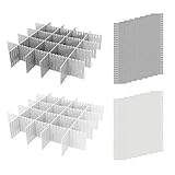 DUTIFUL Schubladenteiler-Organizer Schubladeneinteiler 16 Stück Schubladentrenner Verstellbare Schubladen Organisers Separatoren für Unterwäsche Socken Kosmetik Schubladeneinsatz Büro