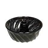 Riess, 0632-022, Gugelhupfform 24, CLASSIC - BACKFORMEN, Durchmesser 24 cm, Höhe 13.7 cm, Inhalt 3 Liter, Emaille, schwarz, Induktion