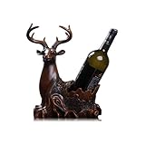 Weinregal/Flaschenregal Wein-Speicher-Halter European Elk Weinregal Dekoration Küche Restaurant Wein-Schrank-Dekoration-Harz Aufsatz- Kabinett Keller Weinregale für Schränke