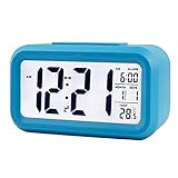 FIONEL Wecker Alarm LED Spiegel Digital Wecker Elektronische Watch-Tabelle Multifunktions Snooze Nacht Display Desktop Wecker Nachttisch Wecker (Color : B)