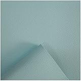 Kunstleder Stoff Lederimitat Hellblau Kunstleder Material，0.9mm Dick Big Litschi Muster Kleidung Schneiderei Polster Kunstleder Stoff Wasserdichtes Sofa Autositzbezüge，Meterware(Size:10M×1.4M)