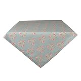 Clayre & Eef Tischdecke 150*250 cm Grün Baumwolle Rechteckig Blumen Tischdecke Tischtuch Tischtextilien