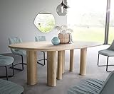 DELIFE Esszimmertisch Widoa Mango White Wash 200x120 cm