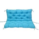 SADWF Dickes Schaukelsitzpolster, 2–3-Sitzer-Sofa-Sitzpolster, Veranda-Matte, Überfülltes Bank-Sitzkissen for Den Innenbereich mit Rückenlehne, Weiches Liegepolster ( Color : D , Size : 120*100*10cm )