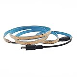 Vrabocry FCOB COB Warmes Weiß 3000K Flexibel Hohe Dichte Licht dimmbare LED-Streifen CRI90 + 1M 320LEDs DC24V 8mm Breite biegsam FOB LED-Band für DIY Innenbeleuchtung Projekte