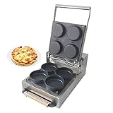 Pizzamaker 3000W Crêpe-Maker Pizzamaker 4 Mini-Pizzamaschine Multifunktionale Pizzapfannkuchenmaschine Antihaft