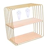 Zerodeko 1 Set Wandregal Metallregal Wandmontageregale Hängende Lagerregale Offenes Wandregal Eingangsbereich Schwebendes Regal Bauernhaus-Wandregale Praktisches Lagerregal Im