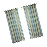 Artibetter 2 Stück Vorhänge Mit Aluminiumfolien-Aufdruck Kindervorhänge Für Mädchen Vollschattierende Vorhänge Für Schlafzimmer Tüllvorhänge Flächenvorhänge Florale Weiße