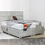 PAARA Boxspringbett Monaco GM | 10.000 Newton Motorleistung | Antirutsch-Matten | Royal-WS® Taschenfederkern Matratze mit GELAX® Topper Kern | Made in Germany (160 x 210 cm)