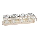 GAXIRE 1 Set Glasbox Salzstreuer Mit Deckel Keksdose Aus Kunststoff Durchsichtige Leere Gläser Menage Mit Kunststoff-Gewürzbox Kompakter Gewürzbehälter Küchenzubehör