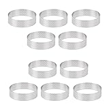 Yessetry Runde Edelstahl Torte Ring Turm Kuchen Kuchen Form Backen Perforierte Kuchen Mousse Ring