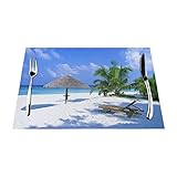 Palm Chair Print Platzset 45,7 x 30,5 cm, hitzebeständig, rutschfest, PVC, gewebt, für Küche, Esszimmer, Tischdekoration, Zubehör