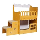 XENITE Cave Villa Kratzbrett, Schleifkralle, interaktives Spielzeug, Möbelschutz, abnehmbares Katzenkratzbrett aus Wellpappe Katze