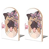 2Er-Pack Buchstütze Hund Dekorative Buchstützen Bücherregal Bücherhalter Für Regale