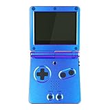 eXtremeRate IPS Ready Upgraded Gehäuse mit Taste für Nintendo Gameboy Advance SP Chamäleon Lila Blau, Glossy Custom Komplette Hülle Case Cover Ersatz Abdeckung für GBA SP Konsole Zubehör