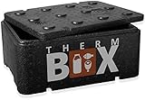 THERM BOX Thermobehälter Klein 12-Liter Isolierbox Thermobox Warmhaltebox Kühlbox Styroporbox 12BL Innen: 36x26x13cm Wiederverwendbar