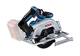 Bosch Professional Akku-Kreissäge GKS-18V-57-2 (165 mm Sägeblatt, 57 mm Schnitttiefe, ohne Akkus und Ladegerät, im Karton)