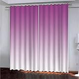 Flächenvorhang Set Lila Farbverlauf Moderne Haushalt Schlafzimmer Balkon Wärmedämmung 3D-Druck Vorhang Panel Home Decor Vorhänge Für Wohnzimmer Bedroom Children's Room 140(B) X160(H) cm