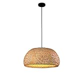 Modische Retro-Rattan-Lampe, Bambus-gewebter Esstisch, Kronleuchter, Café-Pendelleuchten, natürliche handgewebte Bambus-Dekoration, Beleuchtungskörper für Schlafzimmer, Küche Change for the better