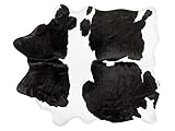 Kuhfell weiß/schwarz 2-3 m² Brasilianischer Teppich Nasqu