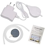 Pumpe leise Pumpe Aquariumpumpe kleine Luft Luftvolumen Wohnkultur Gartendeko Möwe (White, One Size)