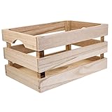 Cabilock Aufbewahrungsbox Holz-Aufbewahrungsboxen Büro-Aufbewahrungsbehälter Korb-Aufbewahrungsbehälter Holz-Wäschebehälter Spielzeug-Aufbewahrungskörbe Rustikale Kiste