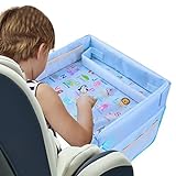 Cyhamse Autositz-Tabletts für Kinder, für drinnen und draußen, Lernspielzeug – robuste Sitzablage für Kinderaktivitäten im Kinderwagen und Flugzeug