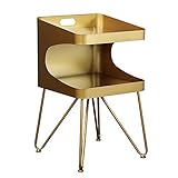 HASMI Nachttisch Schlafzimmer Schmiedeeisen Kreative Nachttisch Sofa Side Tabelle Moderne minimalistische Persönlichkeit Kleine Couchtisch-Seitenschrank Lagerung Bedside Table (Color : A)