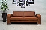 Quattro Meble Ausverkauf ! 35% RABATT Echtleder 2,5 er Sofa Oslo Mini 180 cm Sofa Echt Leder Couch Glattleder Venice