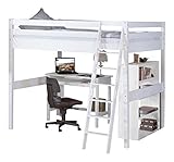 Relita Hochbett, buche, Weiß