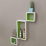 Schwebende Regale, modernes dekoratives 6-teiliges Wandregal-Set für Zuhause und Büro