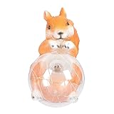 OSALADI 1 Stück Dekorative Lichter Para Mesa De Laterne Dekor Krippe Ornamente Solar Tier Lampe Garten Licht Dekoration Solar LED Tier Szene Lampe Ornament Harz Licht