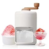 Slushy Maker und Slush Eismaschine - Tragbare Manuell Slushie Maker mit Handkurbel Ice Crusher Transparent Eiszerkleinerer Bar Küche Vereist Trinken Zubehör- BPA Frei