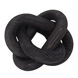 MSLing Holzkettenglied, 3 Glieder. Einfach zu kombinieren. Holzkette, Sicher, Elegant für das Wohnzimmer (Schwarz)