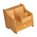 Ciieeo 1 Stück Box Bambus Lagerregal Schreibtisch Holz Aufbewahrungsbox Holz Mail Organizer DIY Schublade Organizer Make-Up Schublade Kunststoffbehälter Aufbewahrungsschubladen