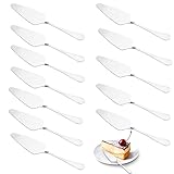 Aisny 12 Stück Tortenheber, kuchenheber Edelstahl 23cm Tortenmesser zum Schneiden Kuchenschaufel Tortenschaufel Lasagneheber Pizzaheber für Restaurant Küche Tischgesellschaft Party