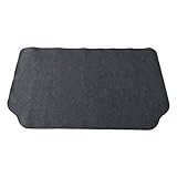 KLOVA Große Untergrillmatte Für Outdoor Holzkohle Raucher Mit Flacher Oberseite Deckschutzmatte Feuerfeste Grillpads Hitzebeständig